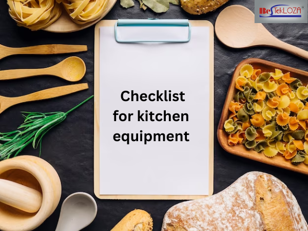 Checklist for kitchen equipment